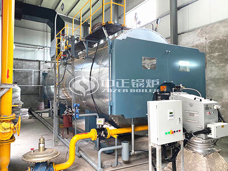 燃?xì)庹羝仩t運(yùn)行中